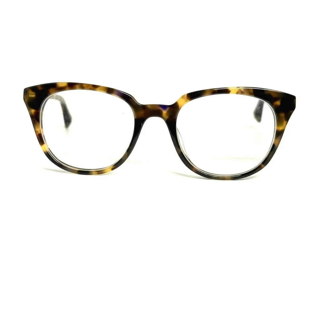Warby Parker Chelsea 252 Tortoise Shell Eyeglasses Frames 48-19-145 Brown Blue